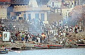 Varanasi - Manikarnika Ghat, the cremation ground 